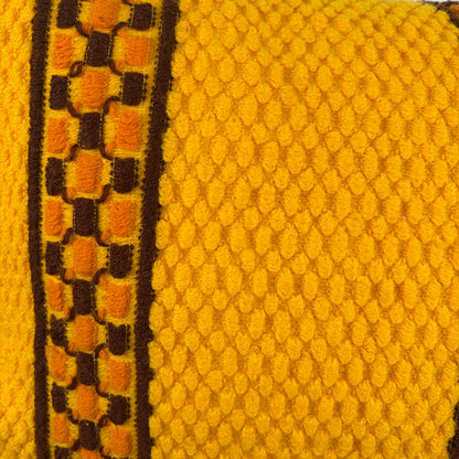 Vintage kussen oranje geel
