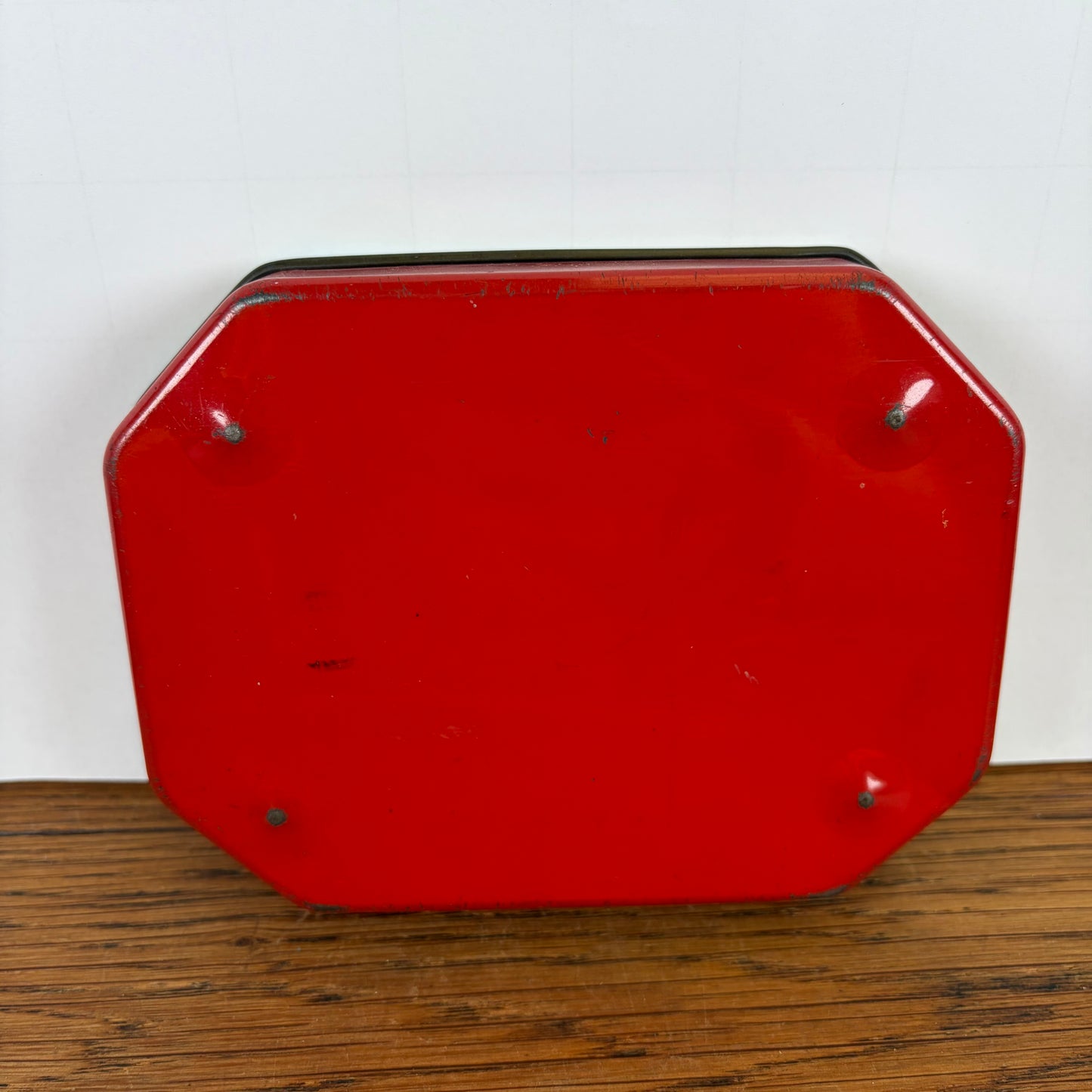 Vintage blikje rode kat