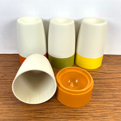 Vintage eierdopjes tupperware