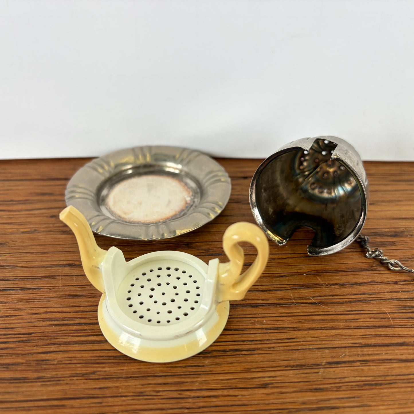 Vintage theezeefje theepot