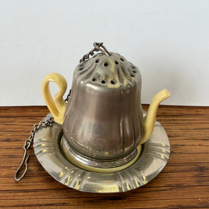 Vintage theezeefje theepot