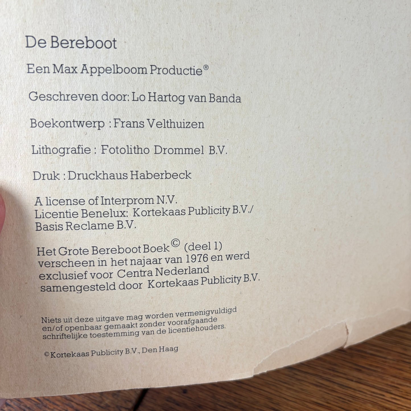 Vintage het grote Bereboot Boek