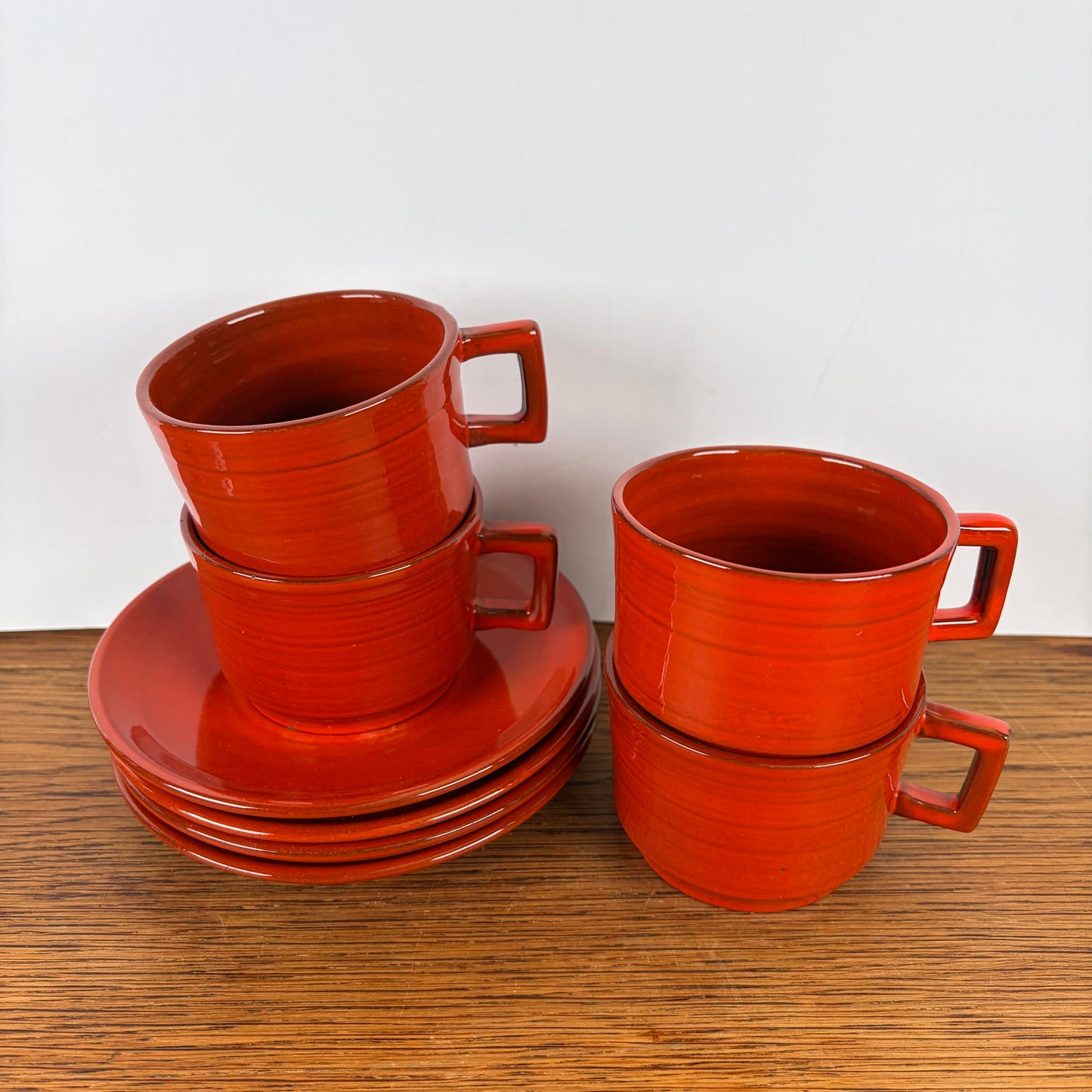 Vintage kop en schotels Hans Wagner voor Hofra