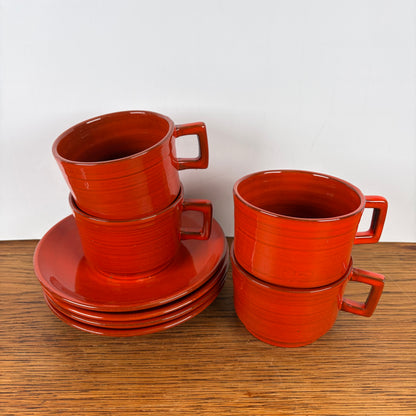 Vintage kop en schotels Hans Wagner voor Hofra