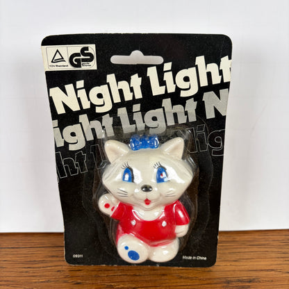 Vintage nachtlampje kat