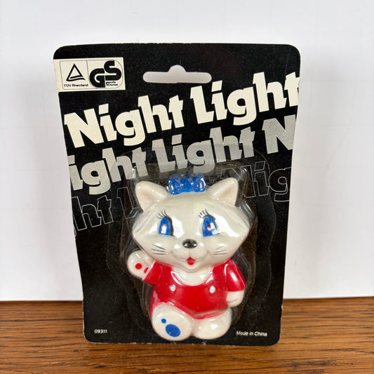 Vintage nachtlampje kat