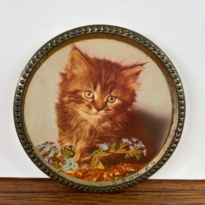 Vintage rond blikje Frankonia Schokotaler