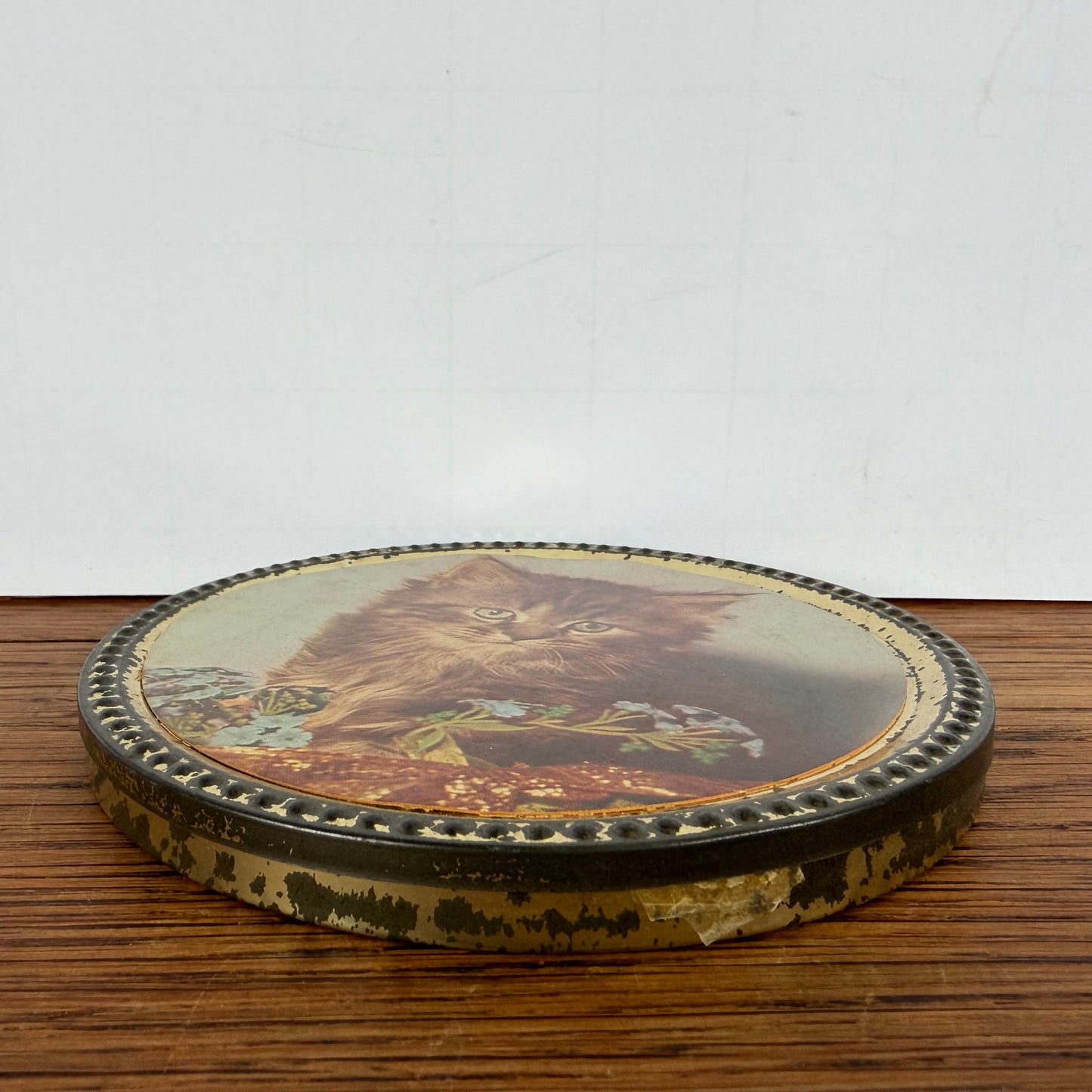 Vintage rond blikje Frankonia Schokotaler