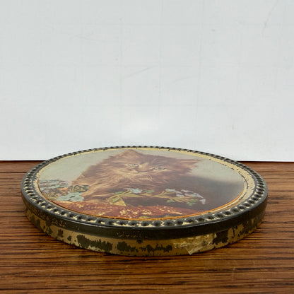 Vintage rond blikje Frankonia Schokotaler