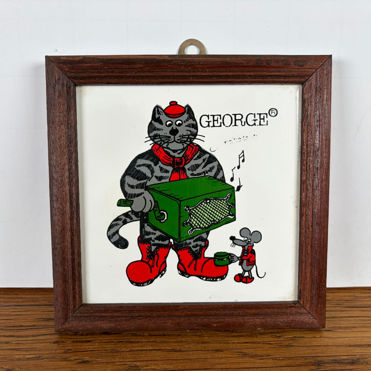 George Happy Cat Design Tegeltje