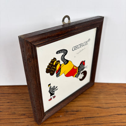 Vintage tegel George voetbal
