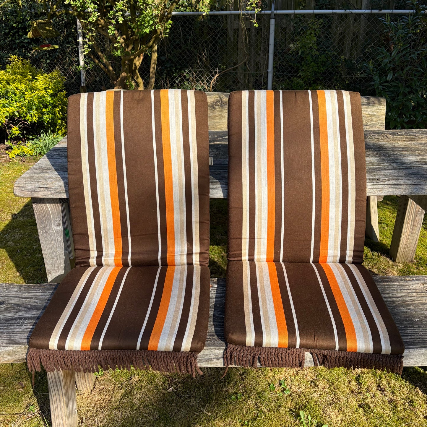 Vintage tuinstoel kussens