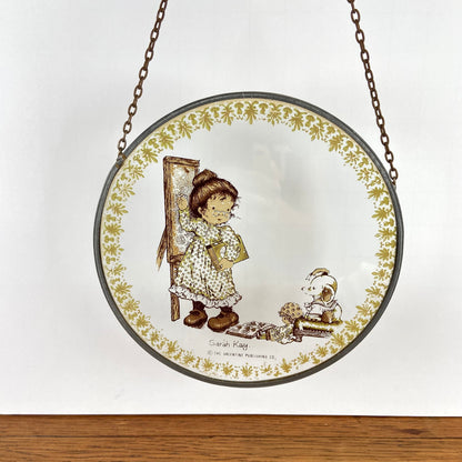 Vintage Sarah Kay raamhanger rond groen