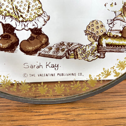 Vintage Sarah Kay raamhanger rond groen