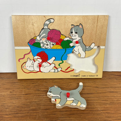 Vintage katten puzzel