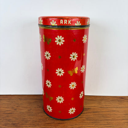 Vintage beschuitbus Ark rood