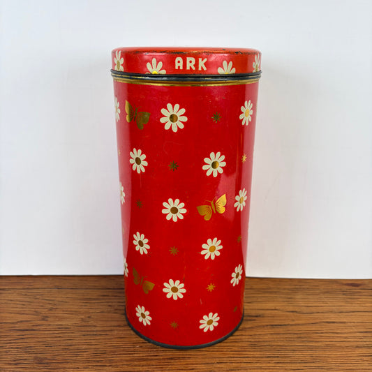Vintage beschuitbus Ark rood
