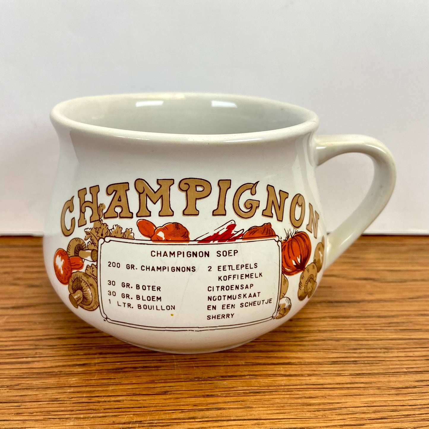 Vintage soepkom Champignon