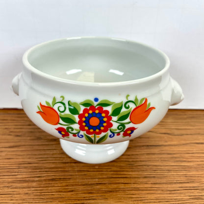 Vintage leeuwenkop soepkom