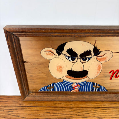 Vintage spiegel met Ome Joop