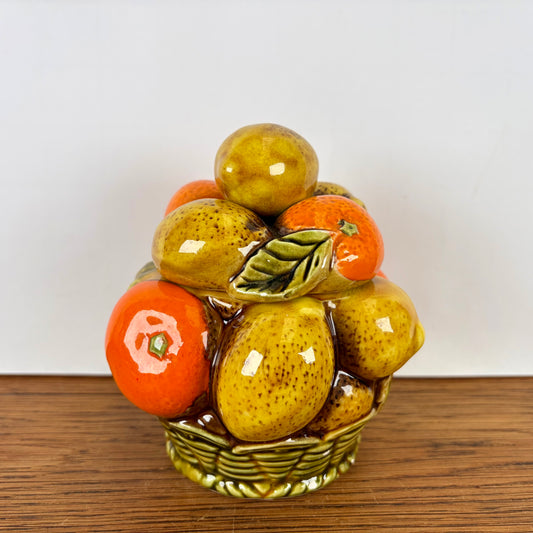 Vintage suikerpotje citroenen en sinaasappels