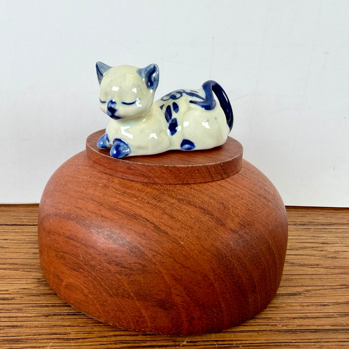 Vintage katje blauw