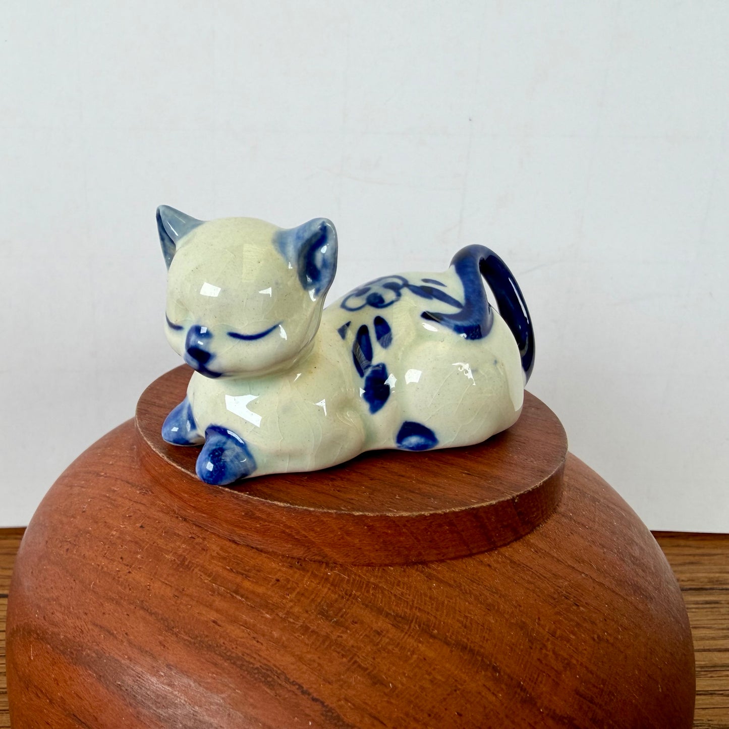 Vintage katje blauw
