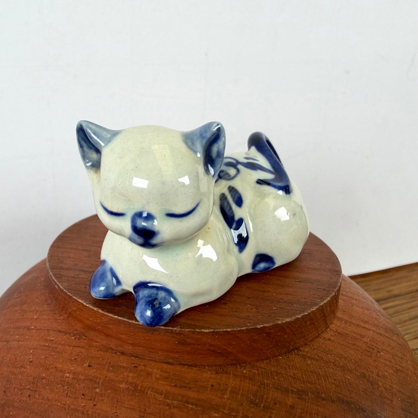 Vintage katje blauw