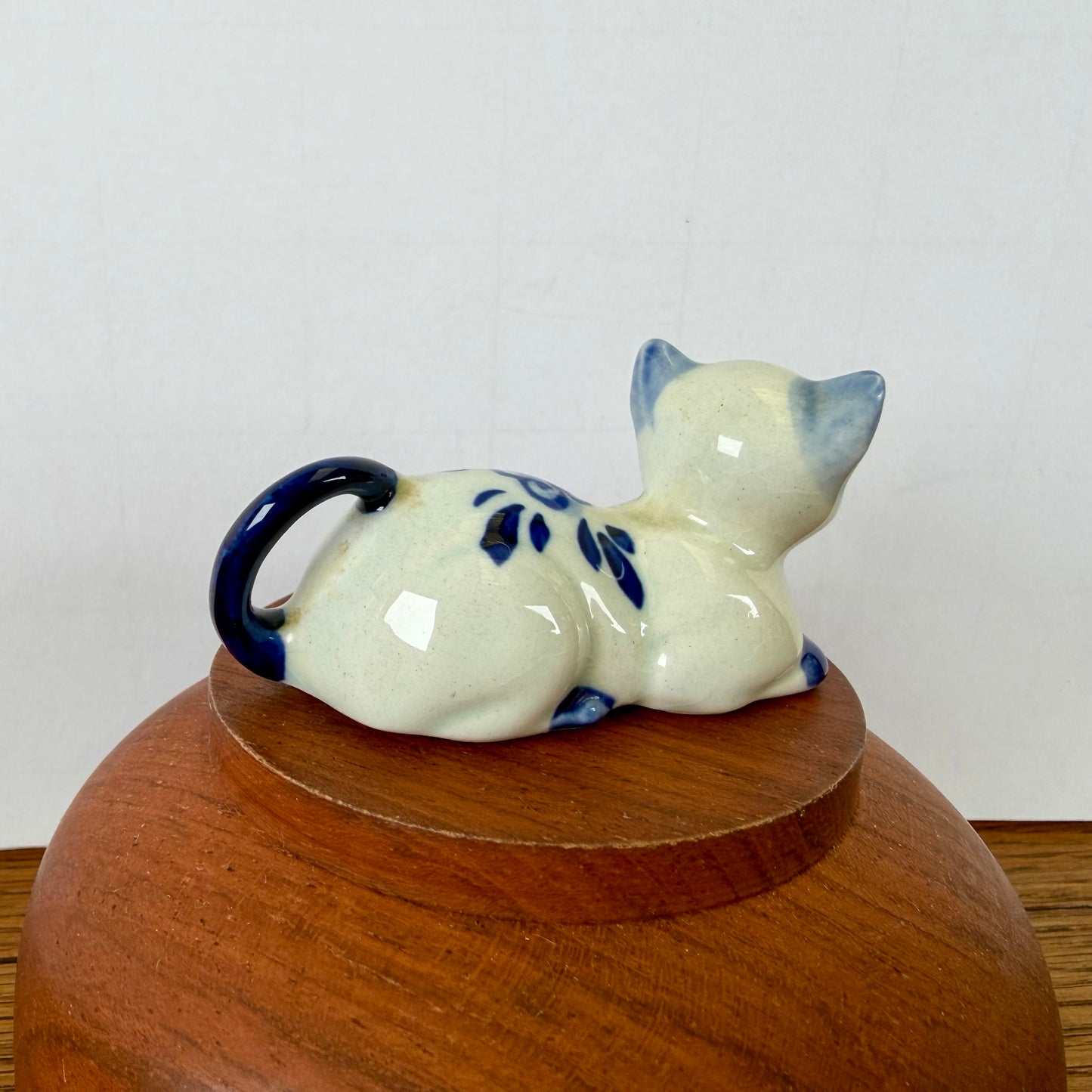 Vintage katje blauw