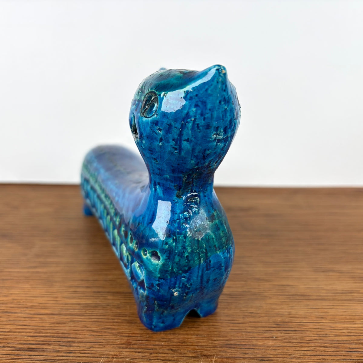 Vintage Bitossi kat blauw