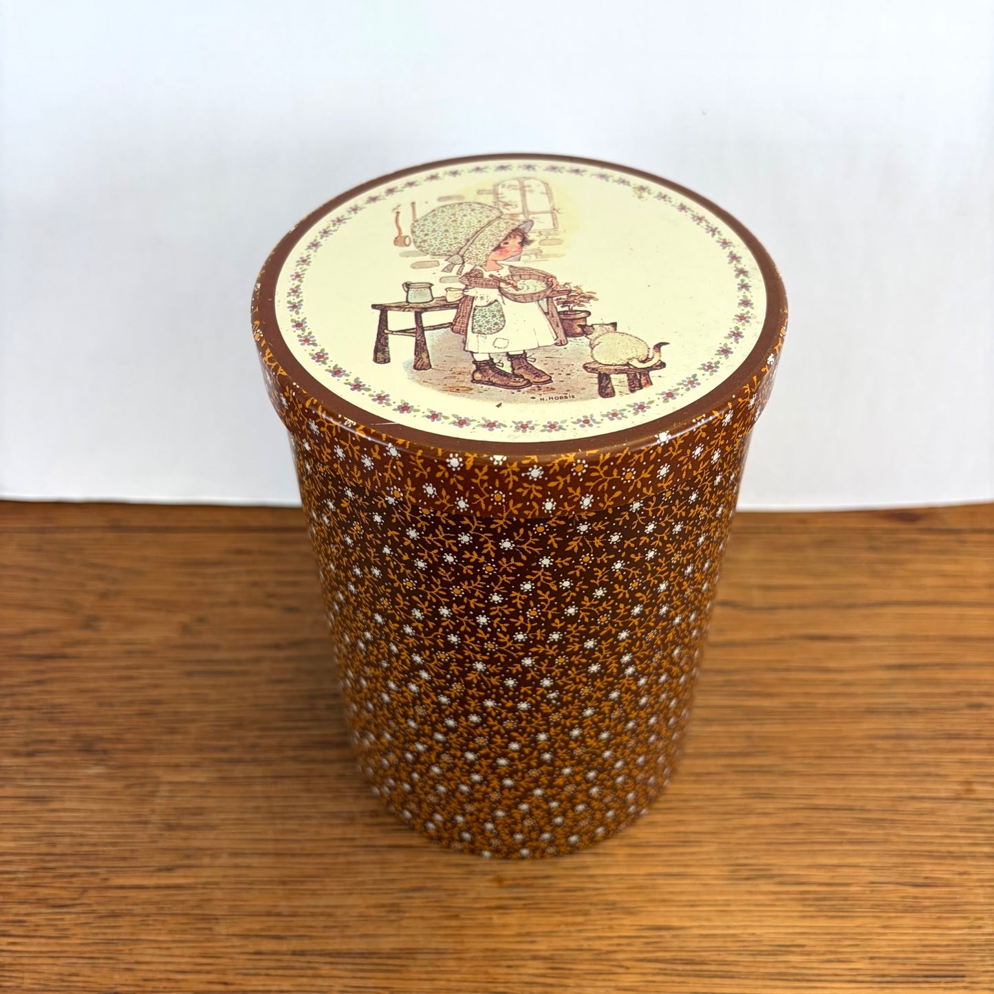 Vintage Holly Hobbie blik bruin