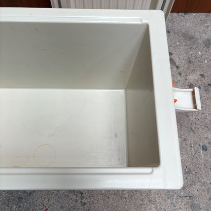 Vintage Curver koelbox oranje bruin