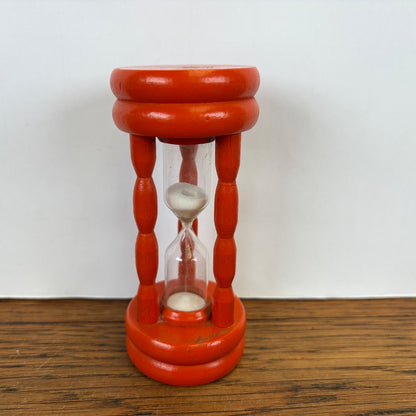Vintage houten oranje zandloper