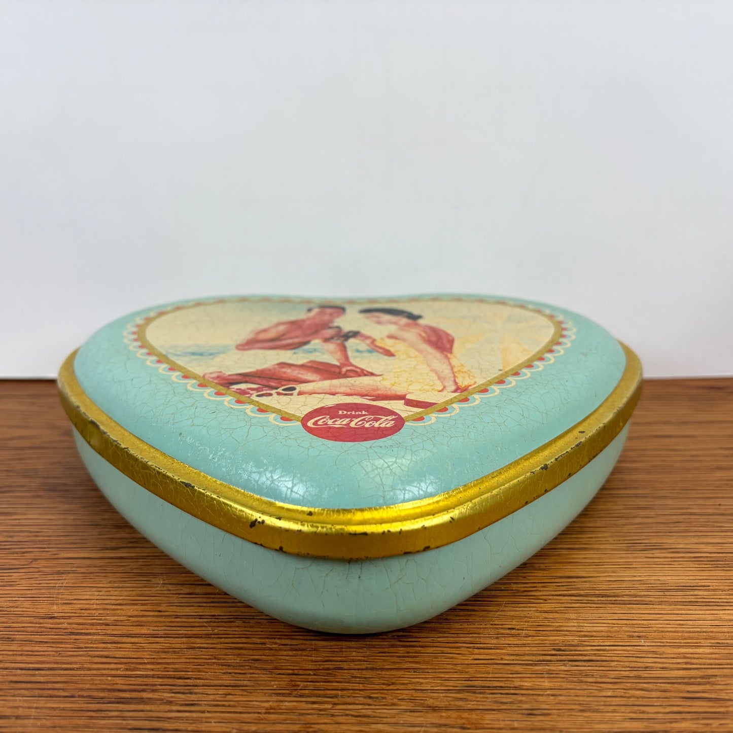 Vintage Coca-Cola blik hart