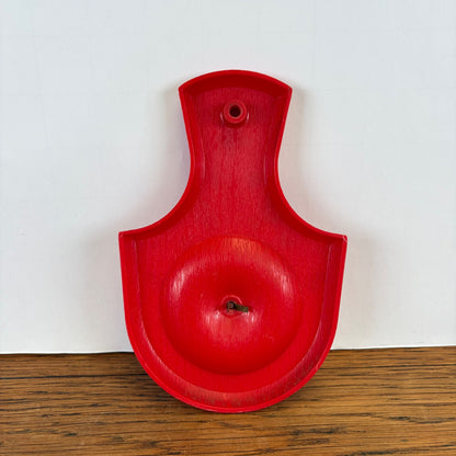 Vintage zandloper rood met bloemen