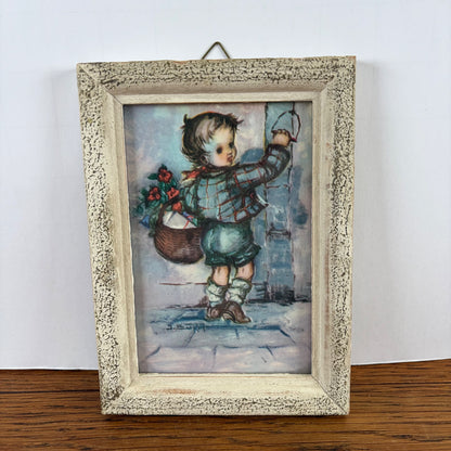 Vintage ingelijste print J. Bukac