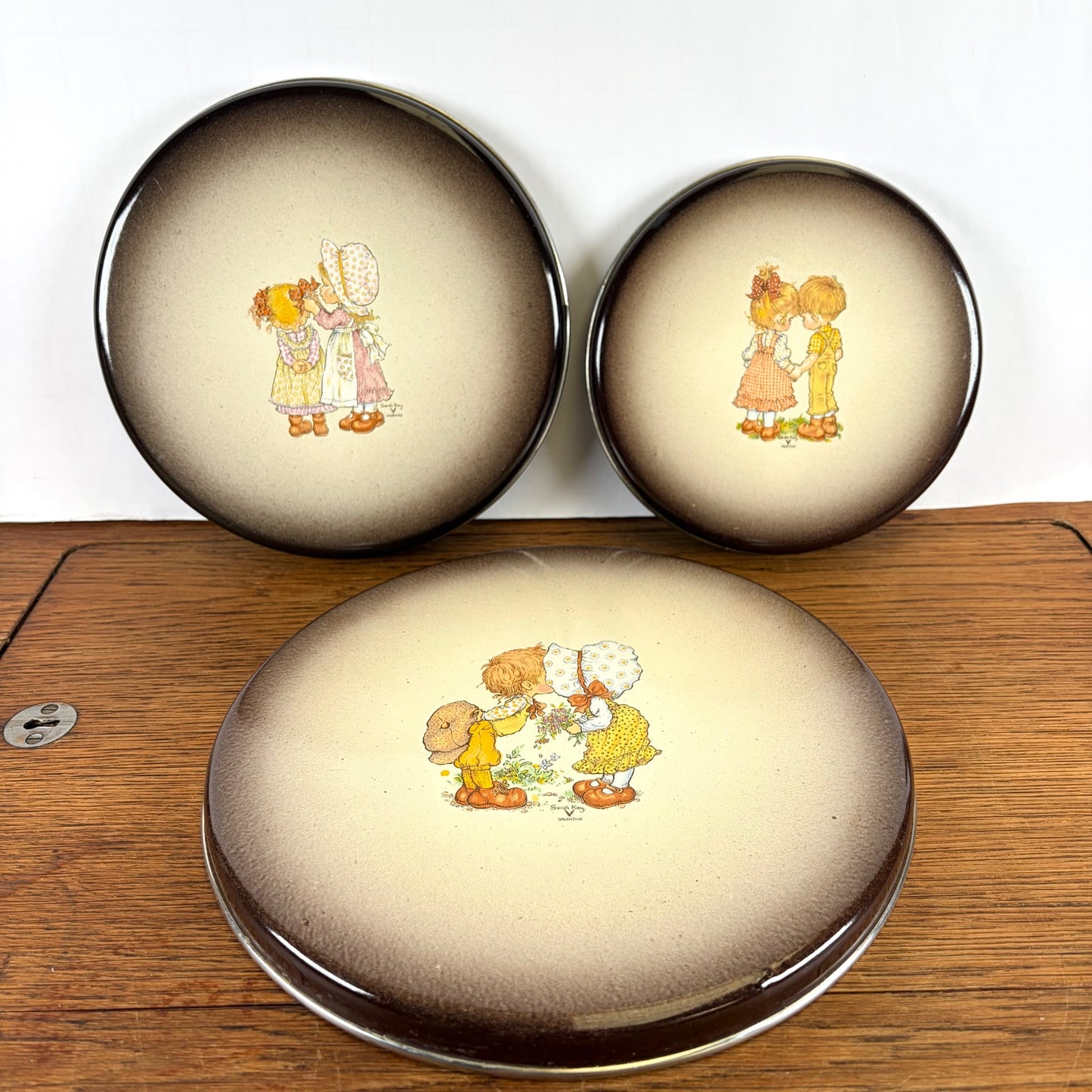 Vintage Sarah Kay afdekplaten fornuis