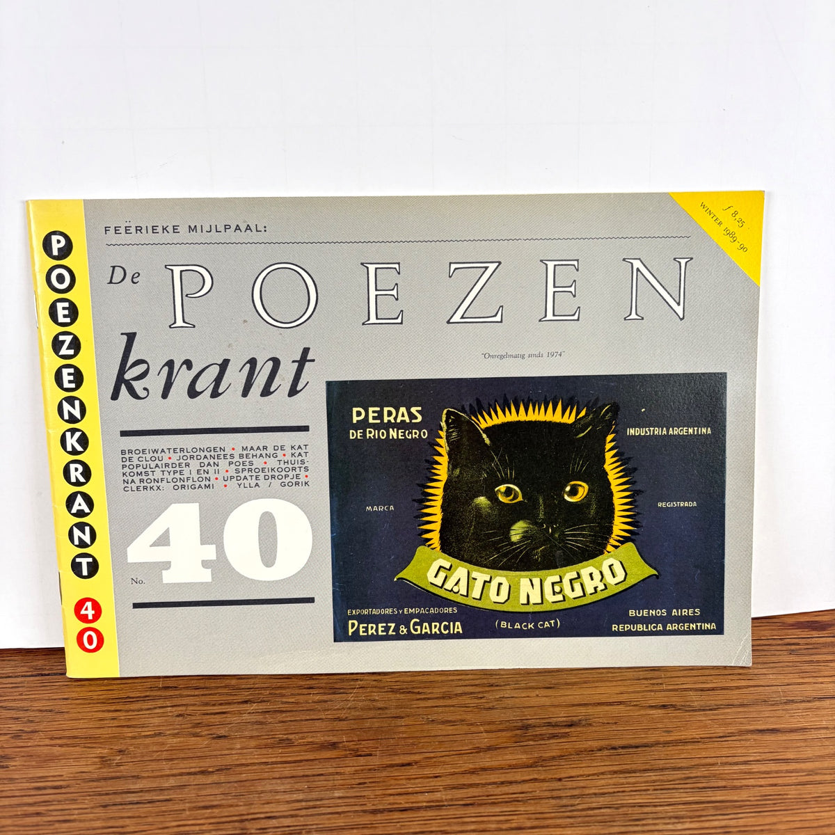 Vintage De Poezenkrant nr. 40 winter 1989-1990