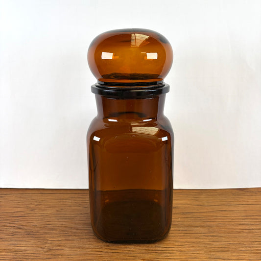 Vintage bruine apothekerspot 22,5 cm