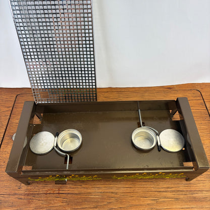 Vintage Brabantia rechaud boterbloem motief
