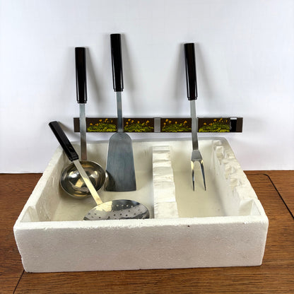 Vintage Brabantia keukengarnituur set Boterbloem