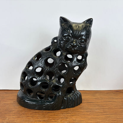 Vintage gietijzeren kat