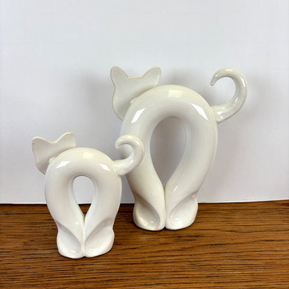 Vintage keramieken katten van Peter Selhorst