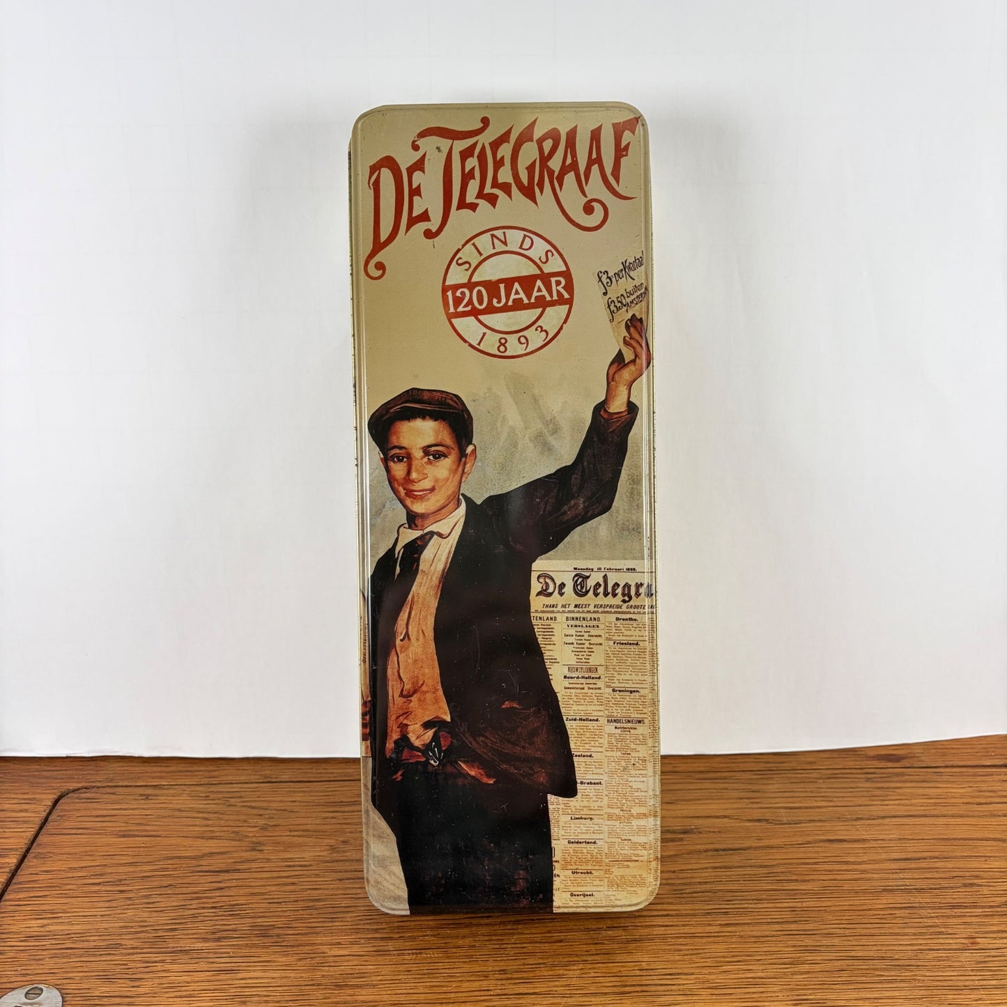 Retro De Telegraaf blik 120 jaar 1893