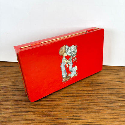 Vintage Sarah Kay blikje rood
