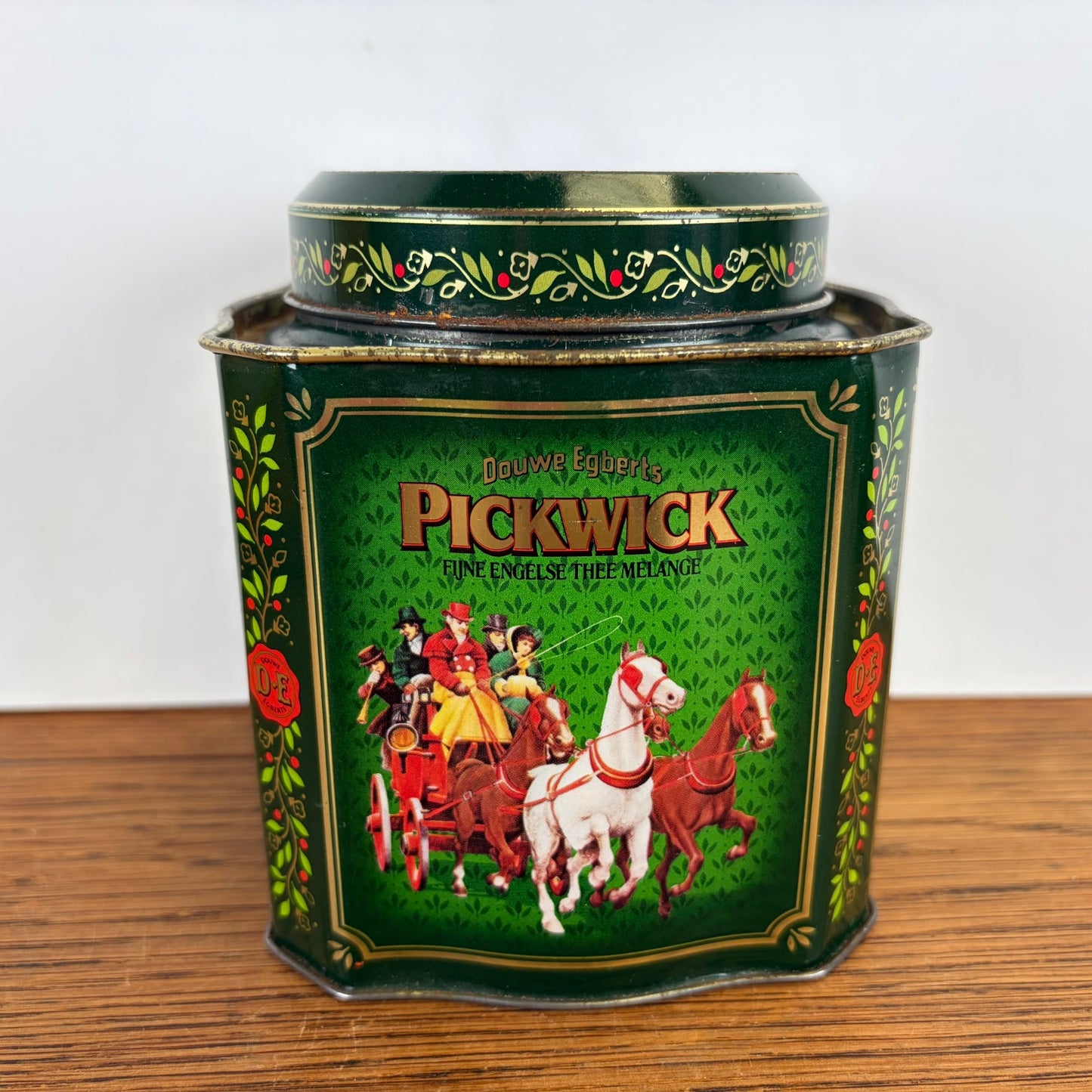 Vintage Pickwick theeblik groen