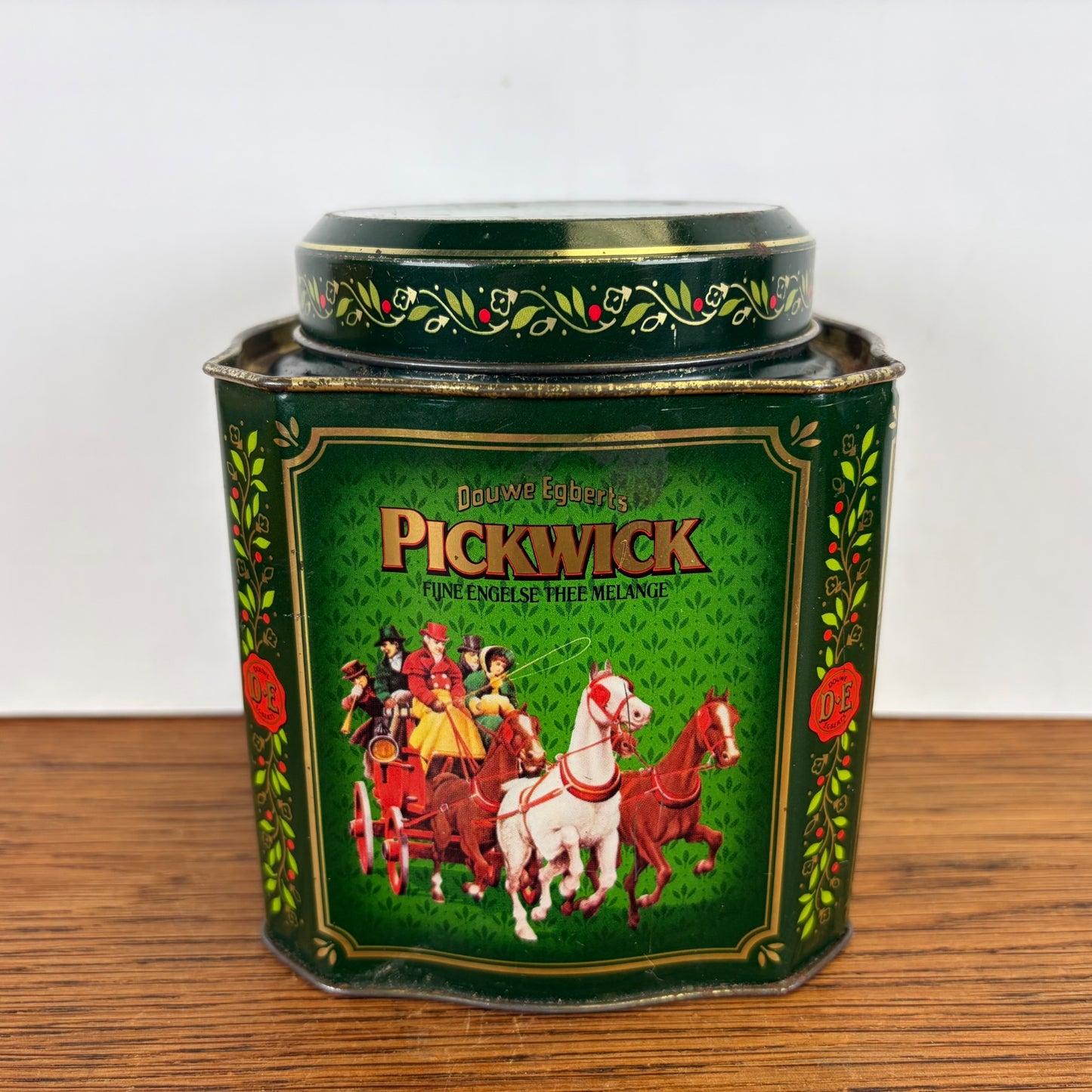 Vintage Pickwick theeblik groen