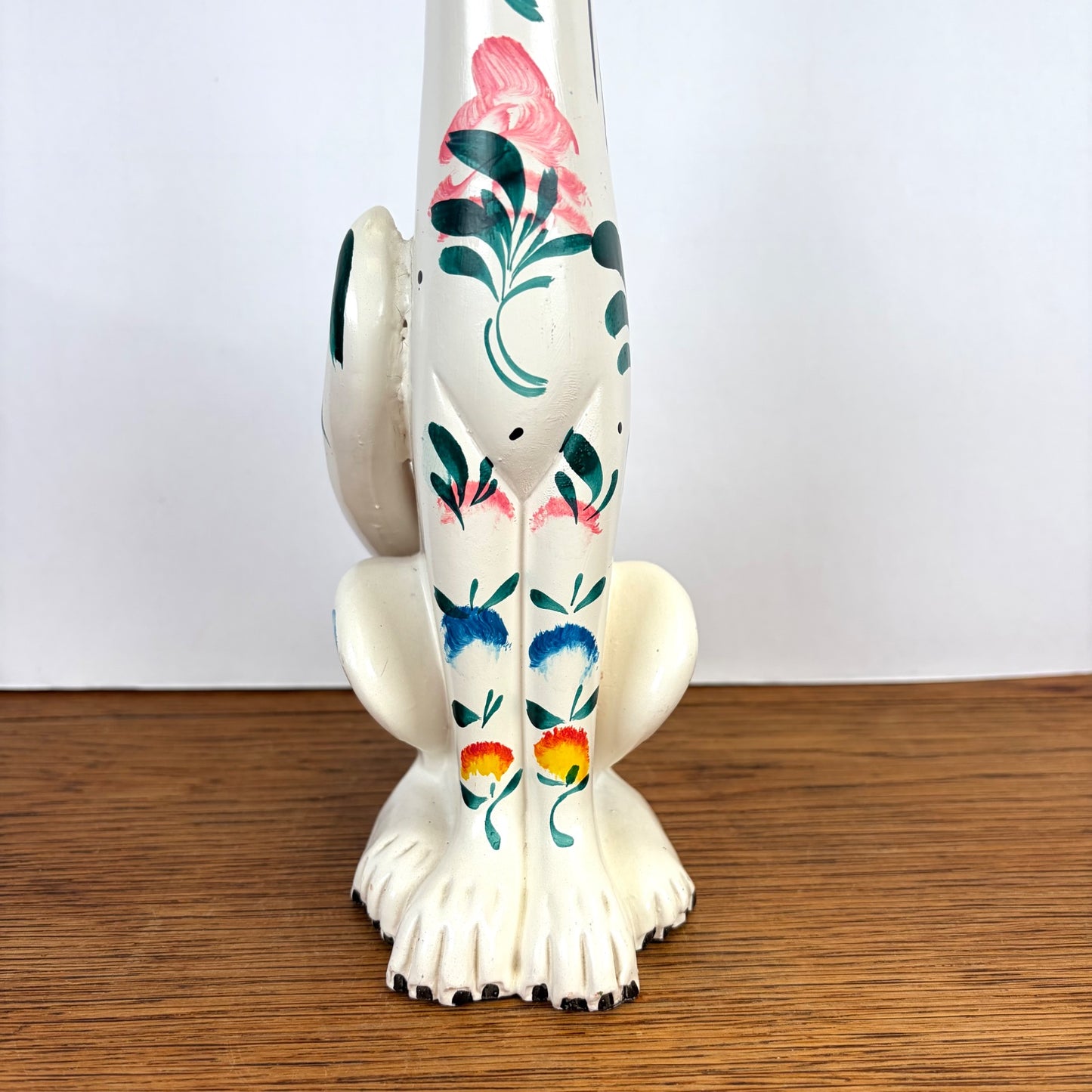 Vintage kat wit met bloemen Portugal