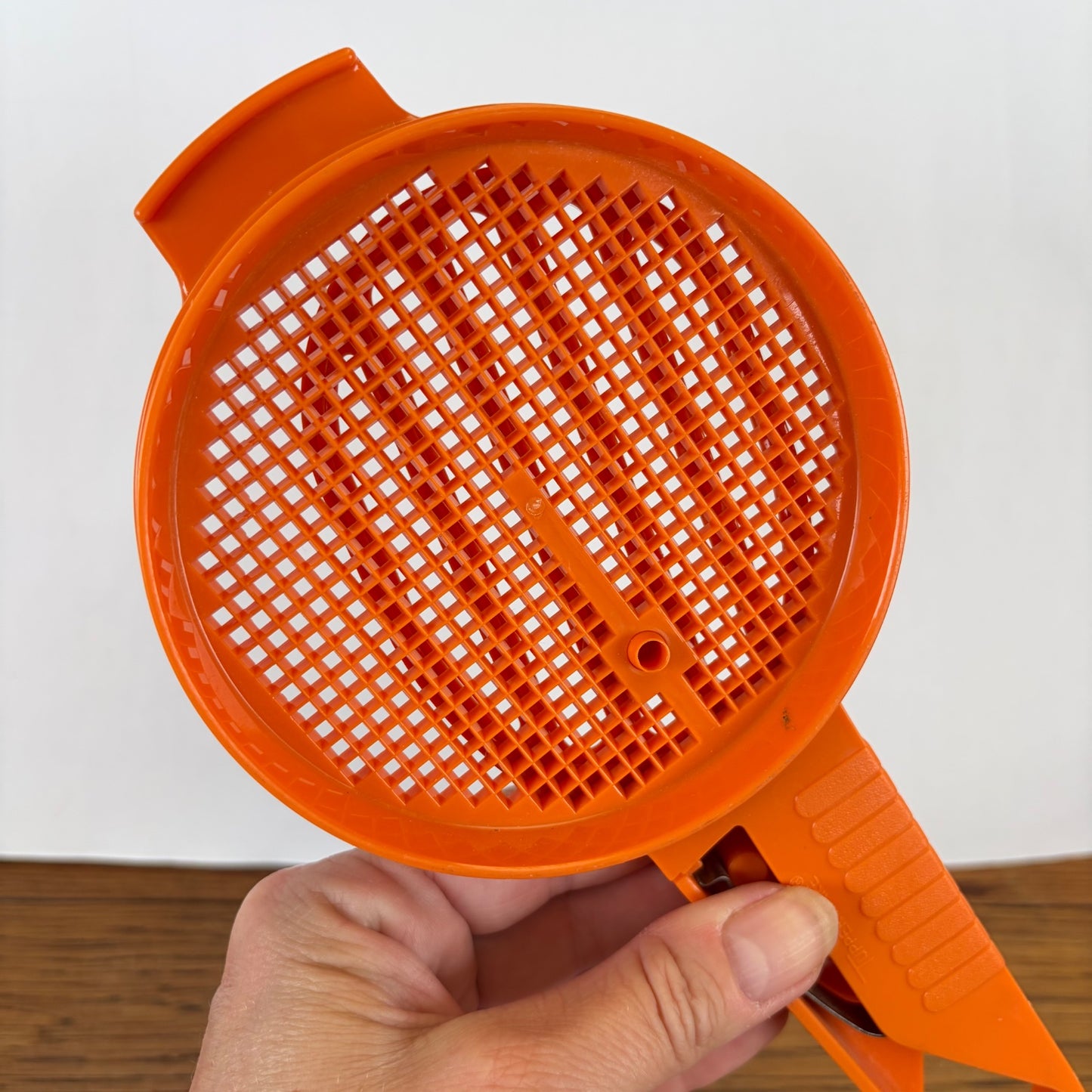 Vintage Tupperware handzeef oranje