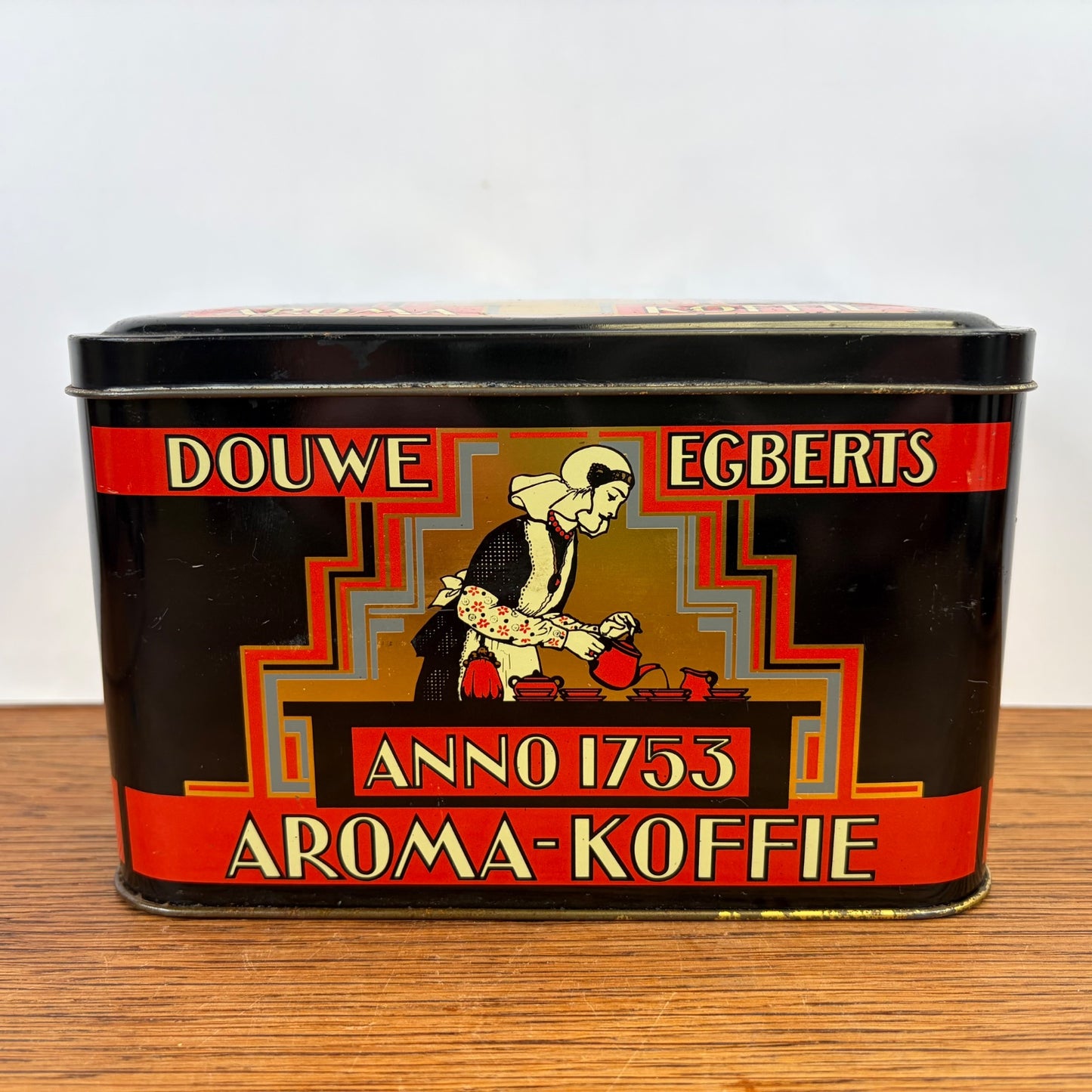 Vintage Douwe Egberts zegelblik